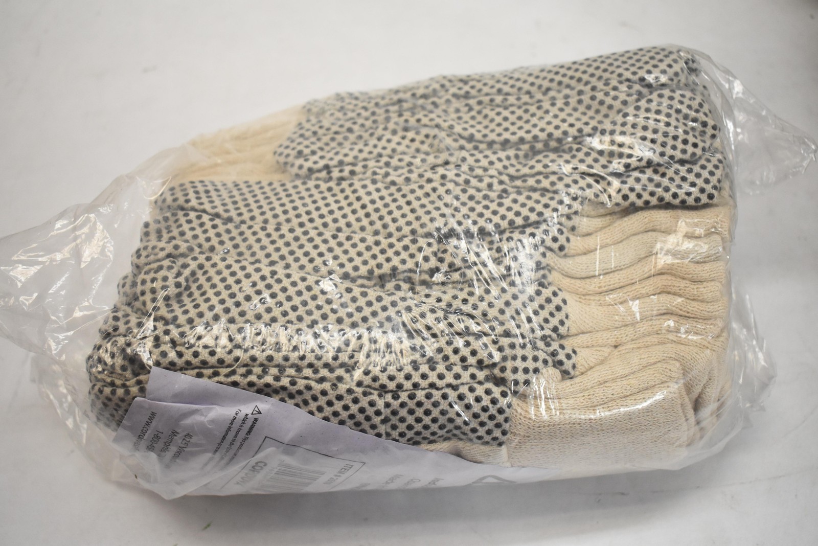 Cordova Safety Products Industrial Work Gloves 2610 7 Dozen Dotted Grip Beige