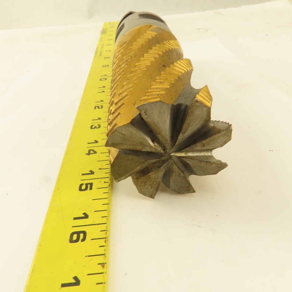 Niagara 2″ Dia. 8 Flute Twist TiN Coated Roughing End Mill Positiv-Lok Shank