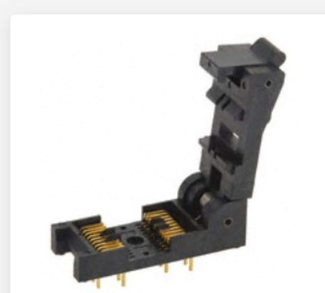 3M Textool SOIC Socket 20 Pin Gold PN: 220-7201-55-1902 ZIF Burn In Test Sockets
