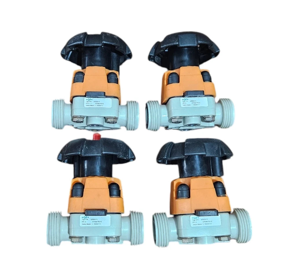 LOT OF 04 PCS +GF+ TYP 314 D20DN15 VALVE