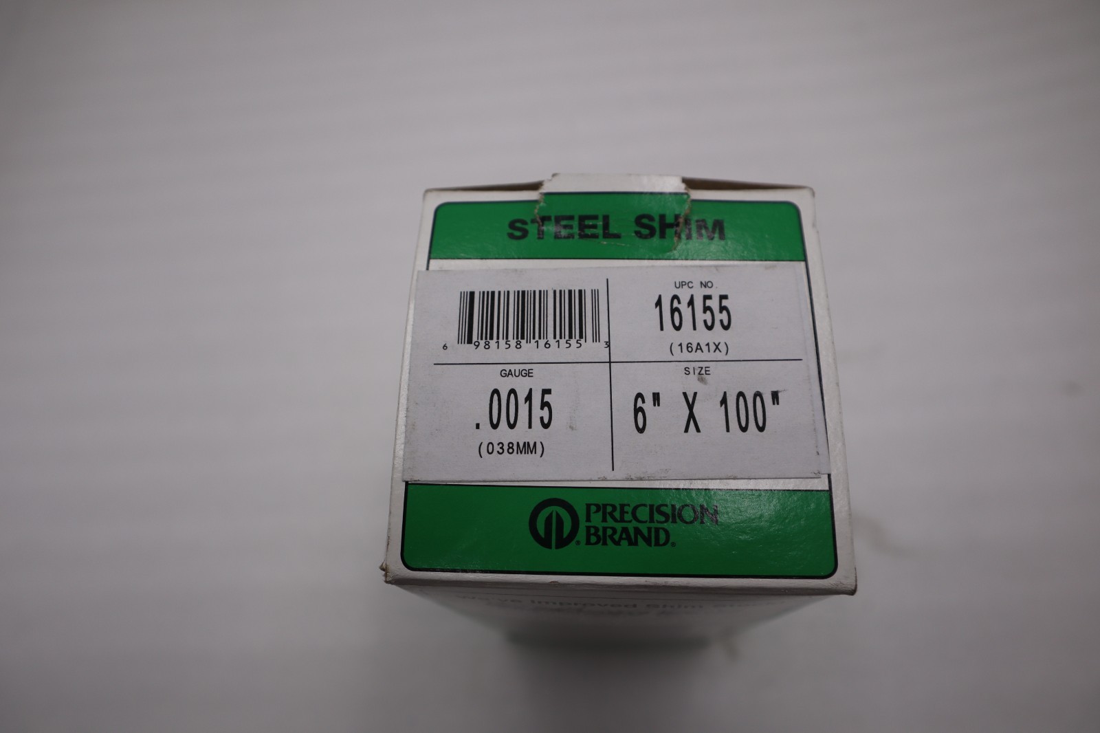 NEW OPEN BOX Precision Brand 16155 Steel Shim .0015 6″ X 100″ STK H405A