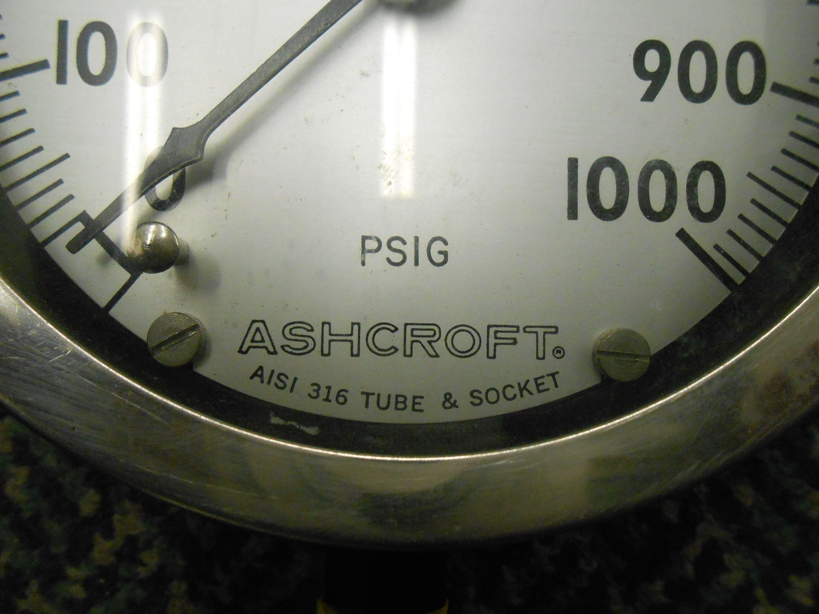 ASHCROFT AISI 316 TUBE & SOCKET 0-1000 PSIG