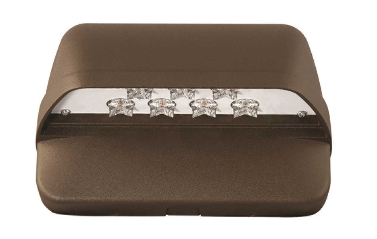 Hubbell LNC Series 18 watt LED Outdoor Wall Pack Area Light, Dark Bronze,