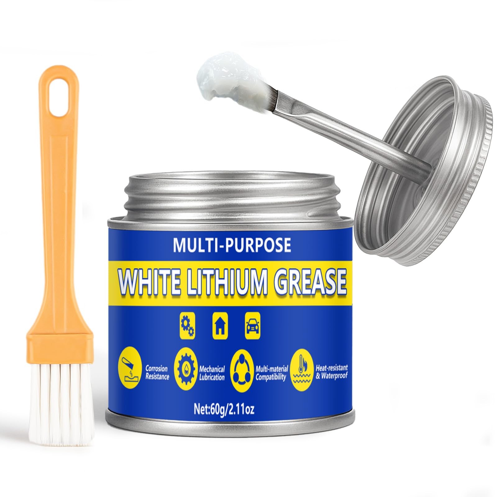 AstraVox Multi-Purpose White Lithium Grease, 60ml Automotive Grease with…
