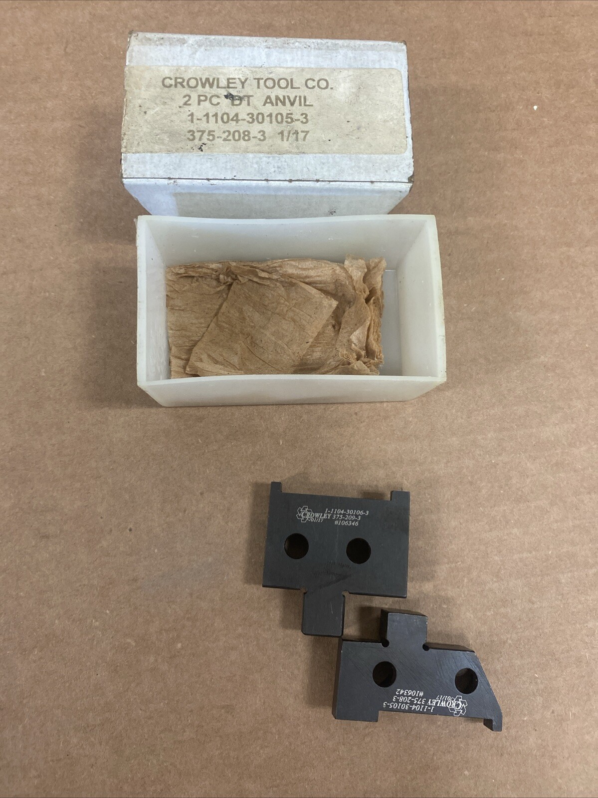 LOT Crowley Tool Co. DT Anvil Parts And Components New/Used 375-208-3