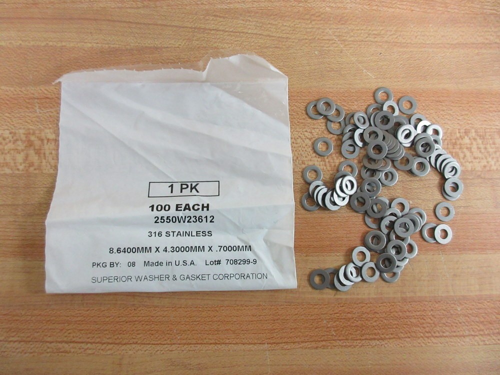 Superior Washer & Gasket 2550W23612 Washer (Pack of 100)