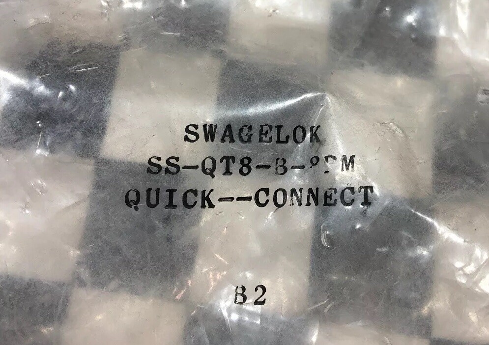 SWAGELOK Quick Connect SS-QT8-B-8PM & SS-QT8-S-8PM, SHIPSAMEDAY