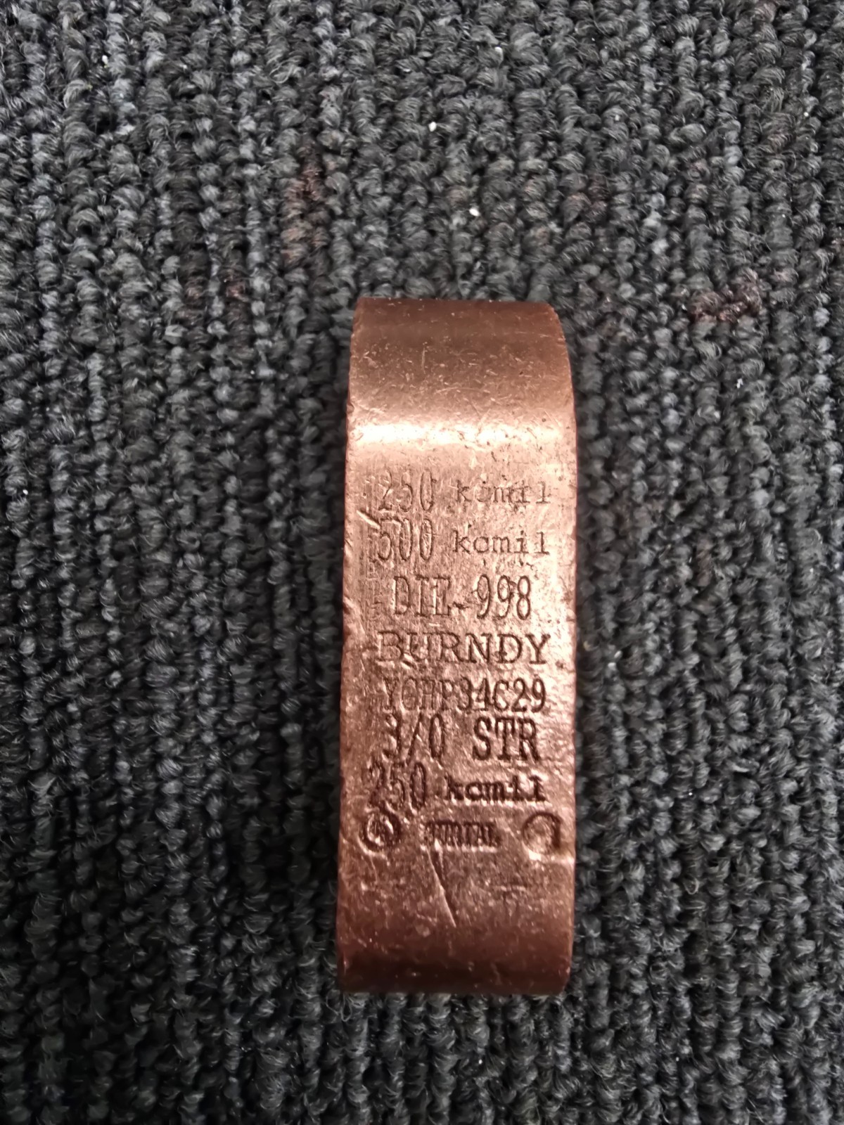 Burndy YGHP34C29, Copper Conductor, Compression Ground C-Tap Connector