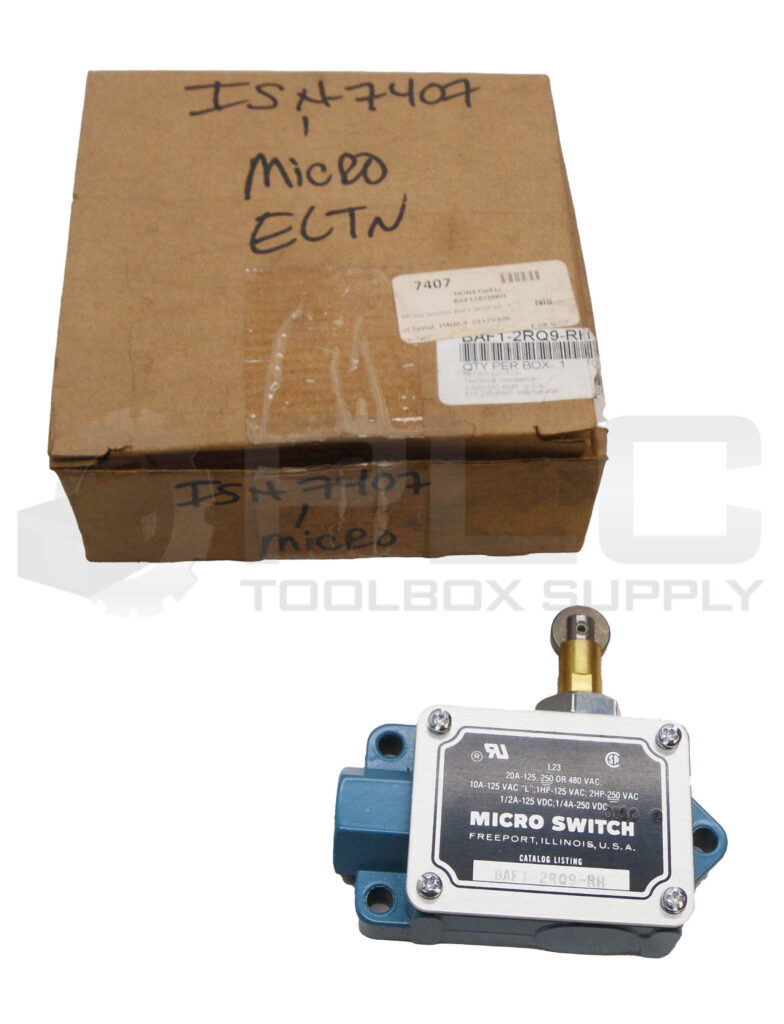 NEW MICROSWITCH BAF1-2RQ9-RH LIMIT SWITCH 480VAC 2HP 1/2A 125VDC *READ*