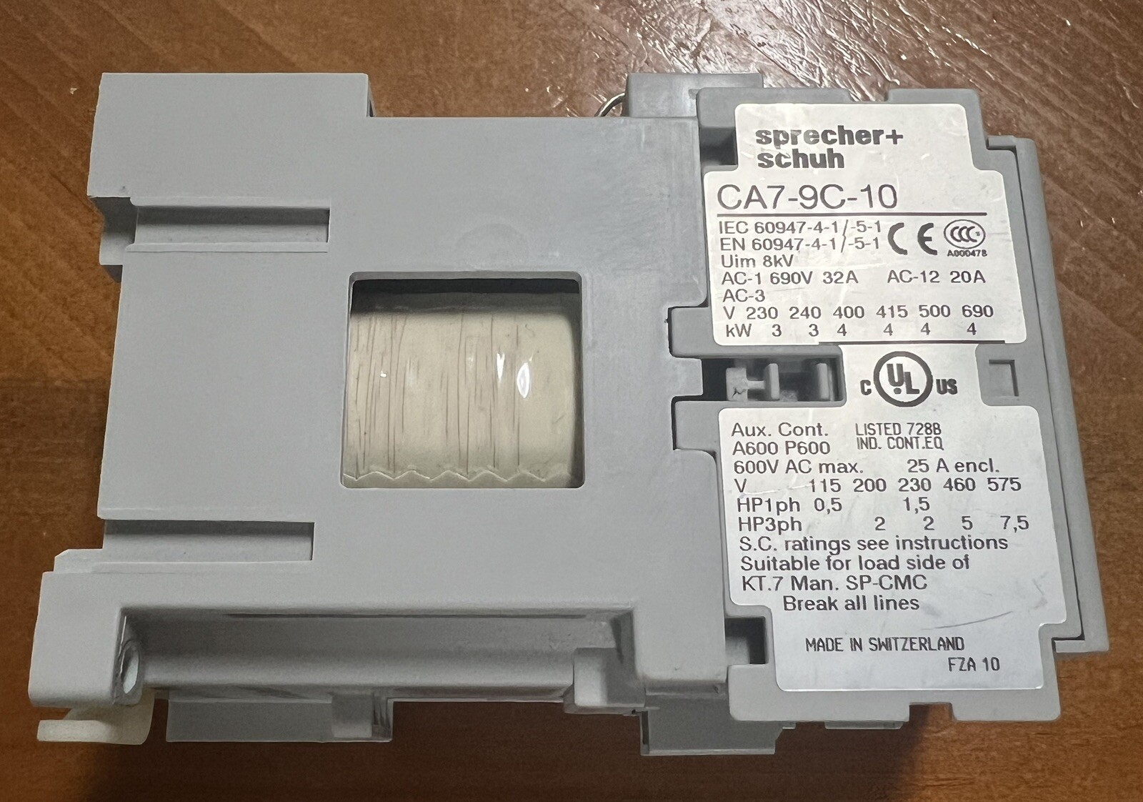 SPRECHER+SCHUH CA7-9C-10 Commercial Contactor Free Shipping – Guaranteed