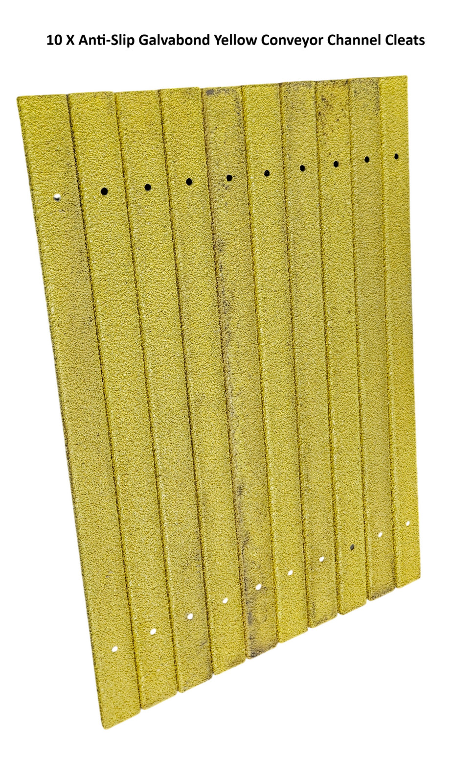 Anti-Slip Galvabond Yellow Conveyor Channel Cleats