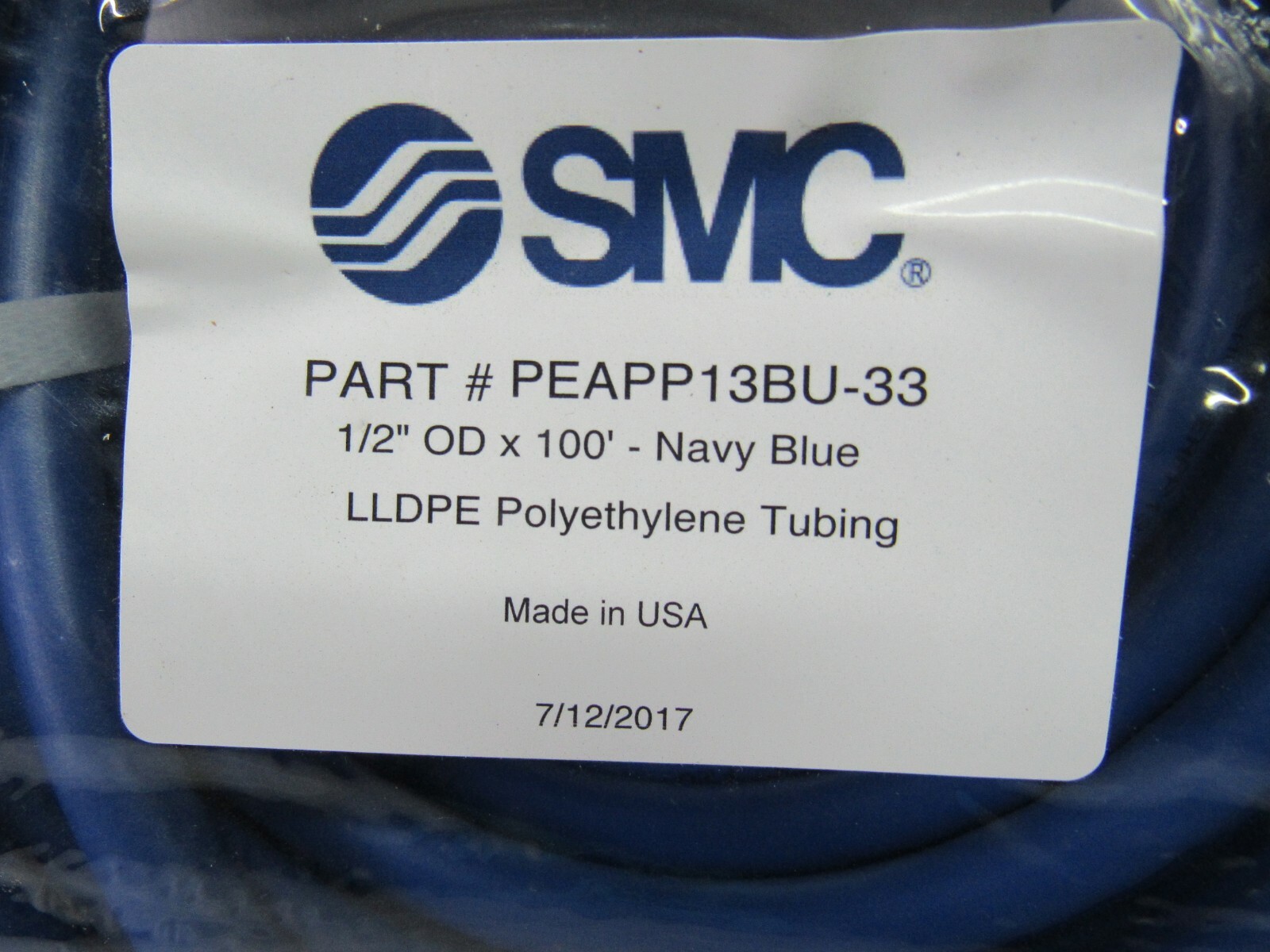 CMC PEAPP13BU-33 1/2” ODX100′ Polyethylene Tubing