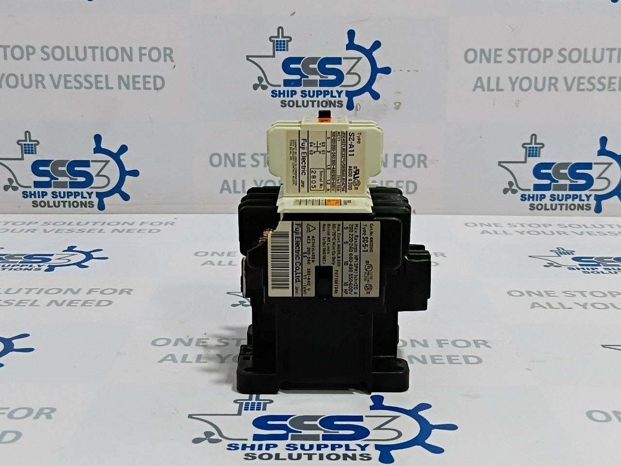 Fuji SC-5-1 [19] Contactor With Aux. Relay SZ-A11 Coil Vol. 210V/250V 50/60Hz