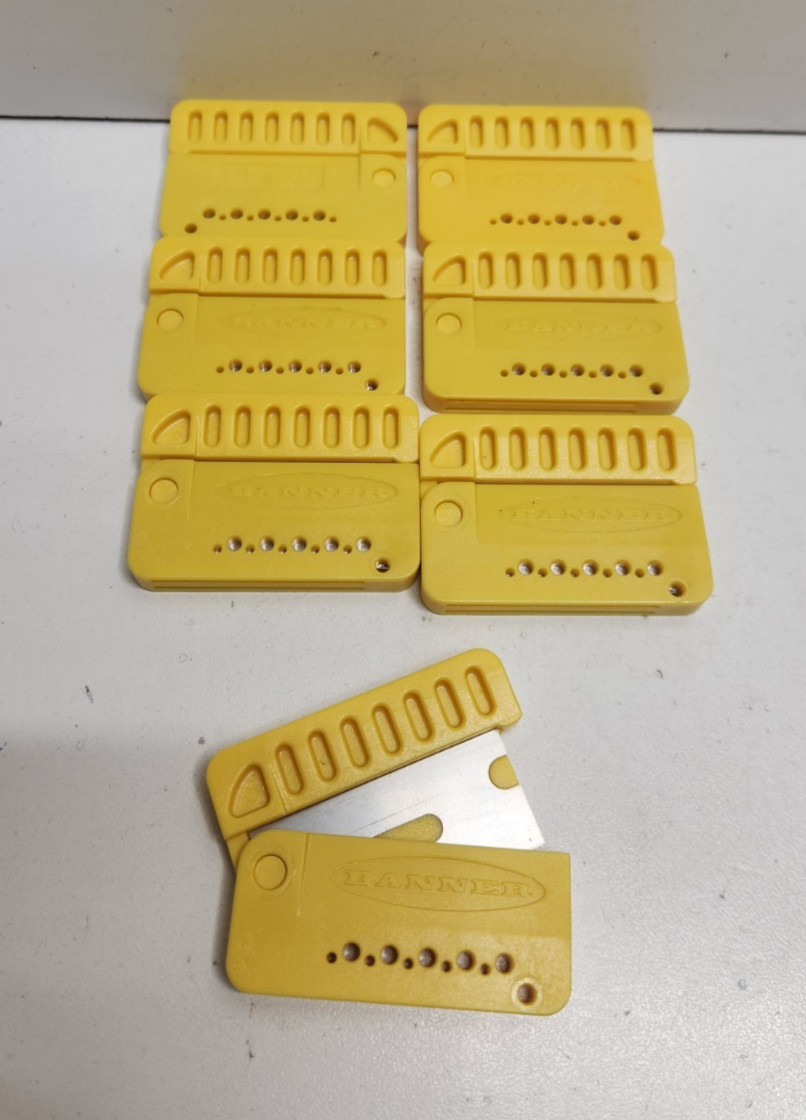 LOT OF 7 NEW NO BOX! BANNER YELLOW FIBER OPTIC CUTTERS PFC-2