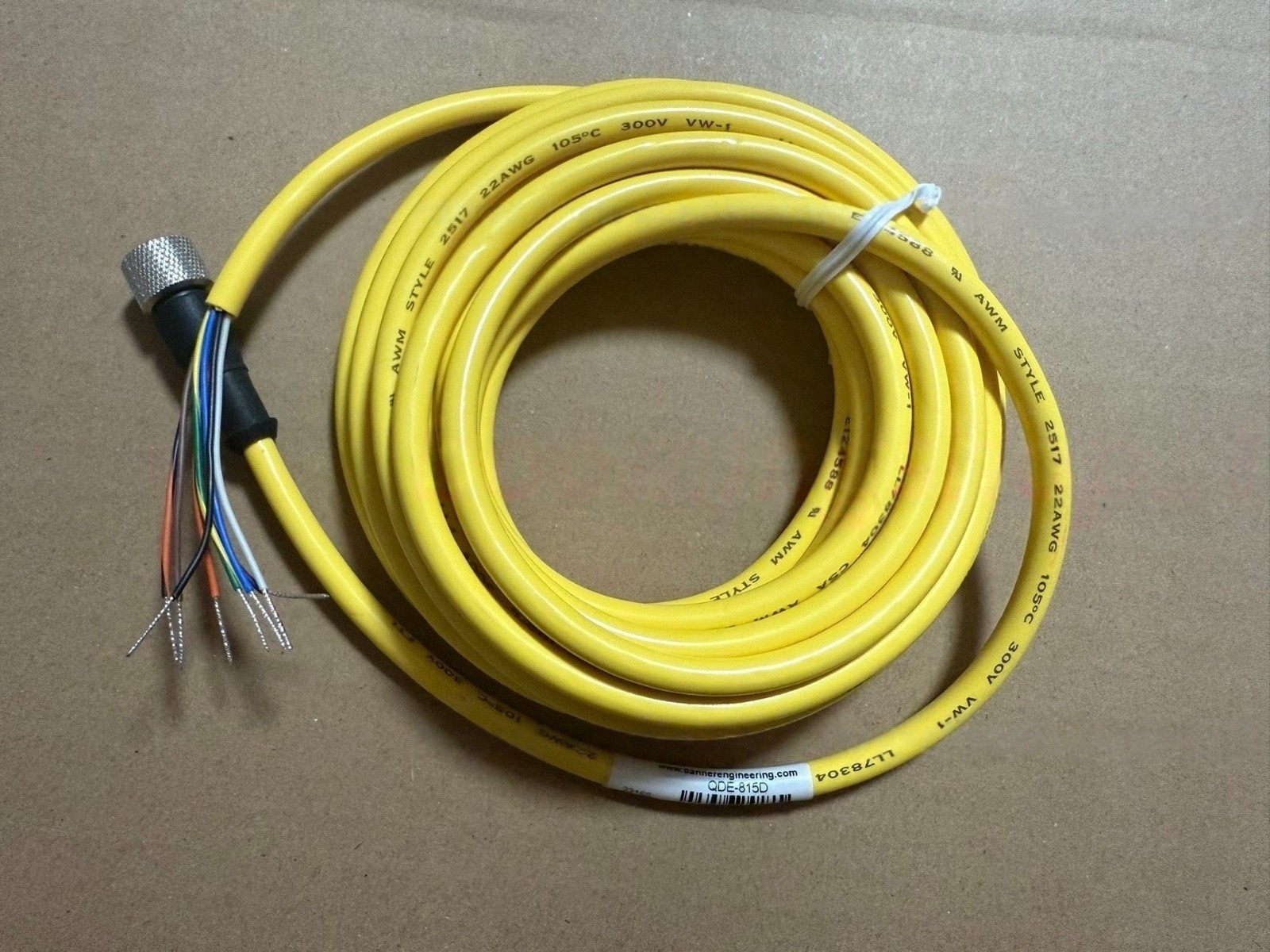 1PC NEW Banner QDE-815D EZ-Screen Light Curtain Cable