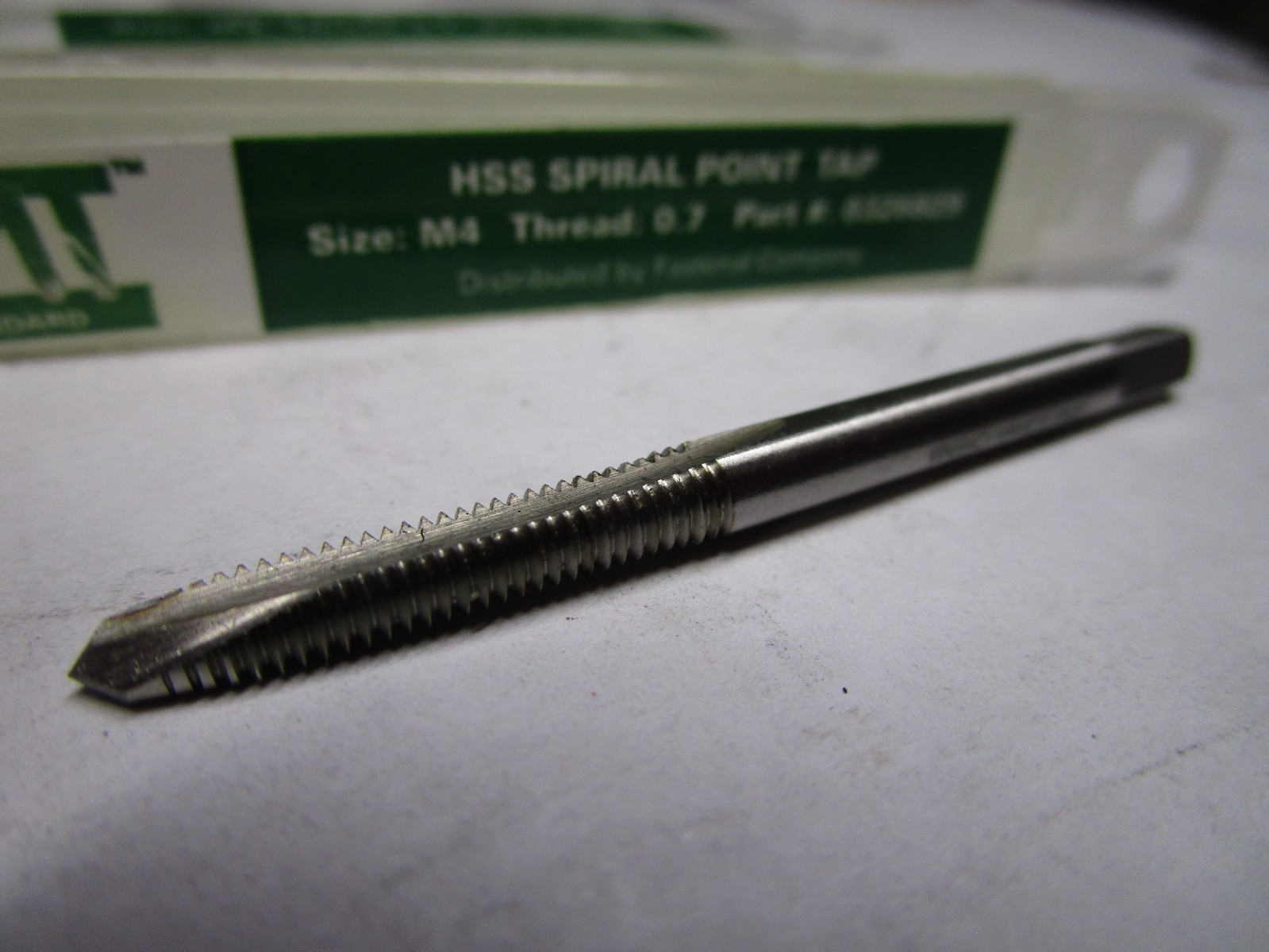 M4-0.7 HSS 2 Flute D4 Plug Spiral Point Tap QTY 2