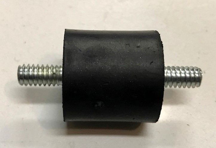 4 Rubber Vibration Isolator Mounts 1/4-20 (1″ x 1″) MADE IN THE USA