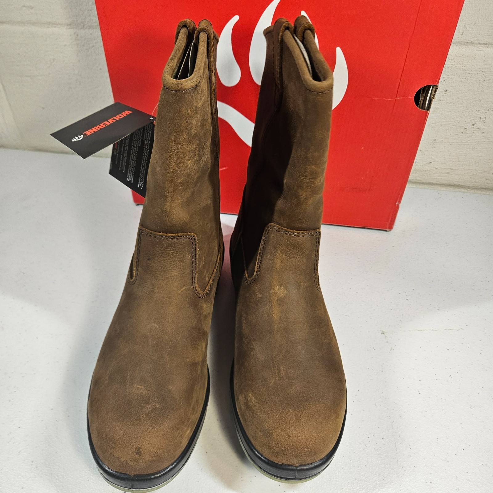 Wolverine Men’s Steel Toe W03258 DuraShocks Wellington Stone 8.5 EW New