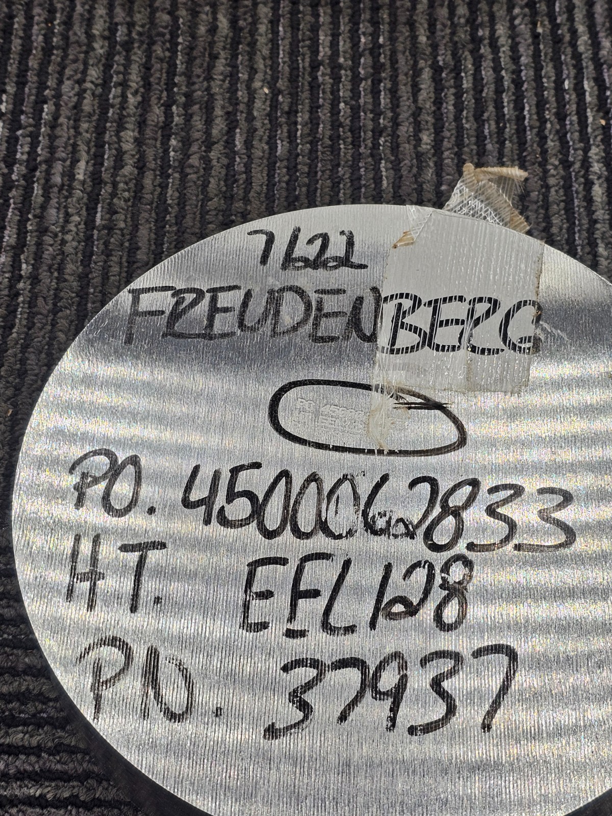 Freudenberg 4500062833 37937 Round Steel 8 Inches Diameter Flange