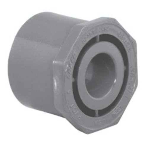 CHARLOTTE 837-422 4″ x 3″ PVC Reducer Bushing Flush SPG x S