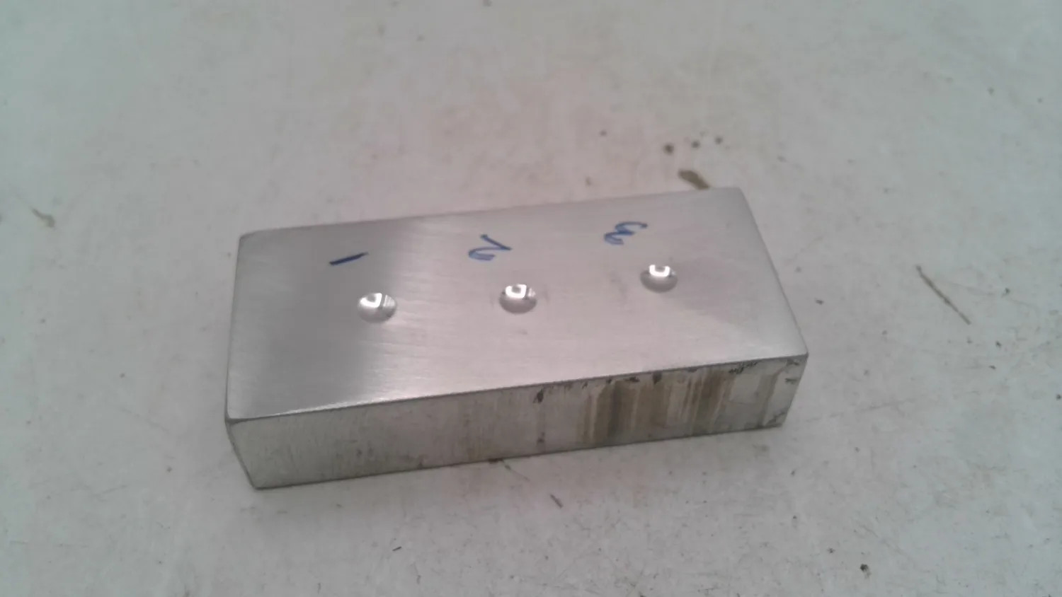 9153-5393 MACHINED ALUMINUM BLOCK (LOT OF 2)