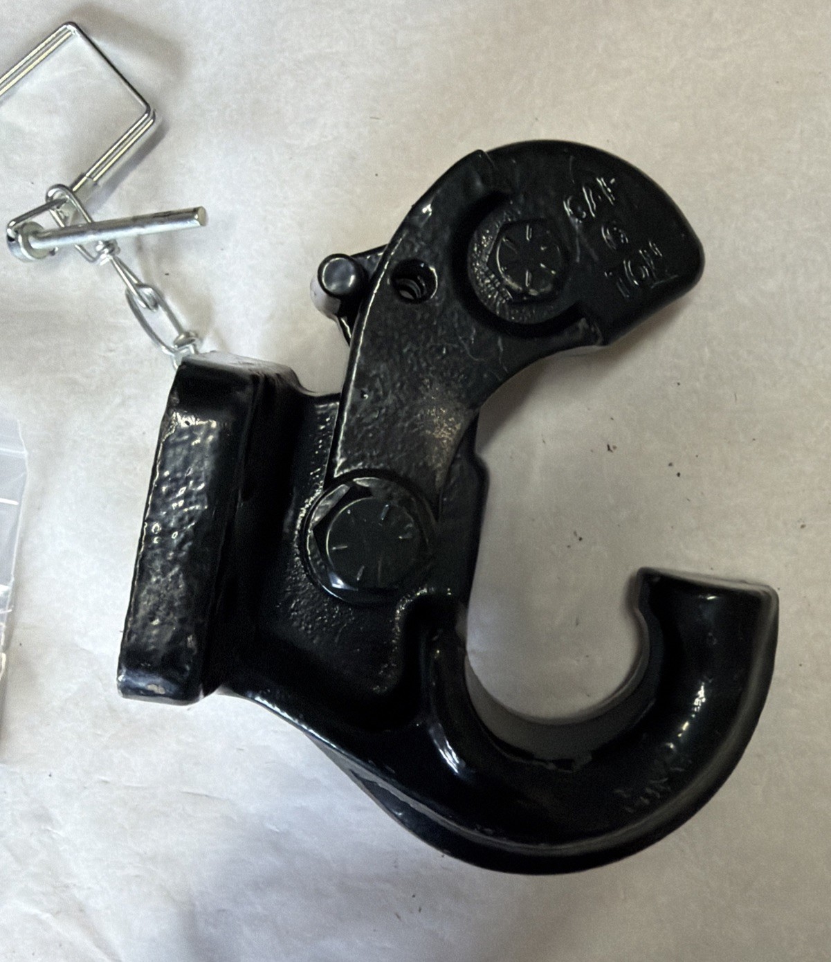 Buyers Products 10036 6 Ton Pintle Hook Mounting MGTW 12 000 Lbs Pintle Black