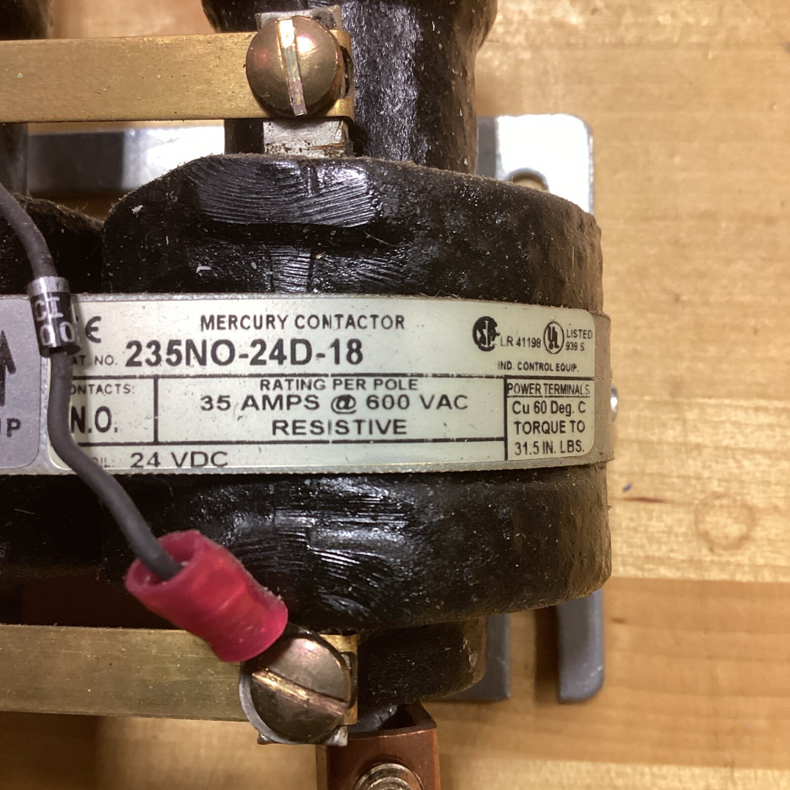 MDI 35A 600 VAC 2-POLE CONTACTOR 235NO-24D-18 C37