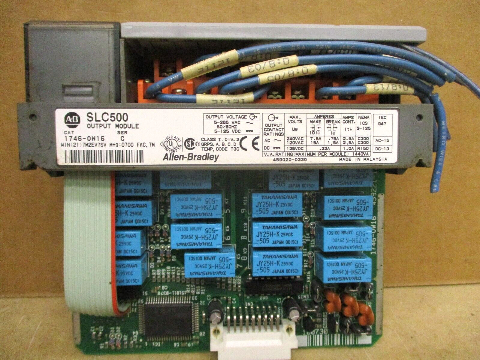 Allen-Bradley SLC 500 1746-P3 Ser A SLC 5/04 CPU 1747-L542 48677GN