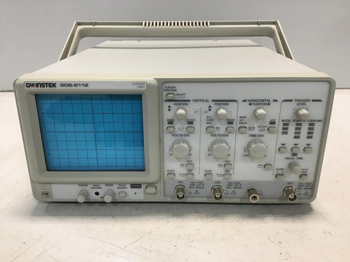 GW INSTEK Oscilloscope GOS-6112 Used #119524
