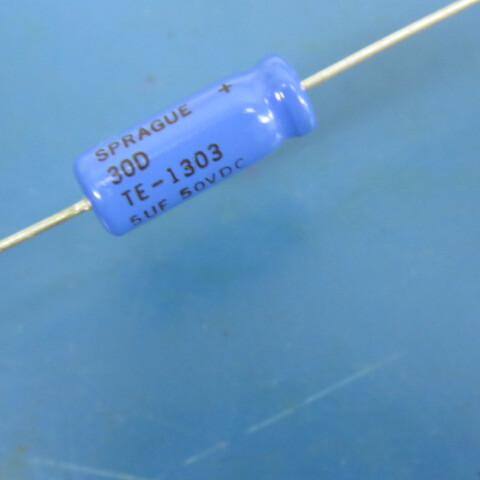 SPRAGUE/VISHAY TE1303 Qty of 5 per Lot CAP ALUMELEC 5UF 50V AXL