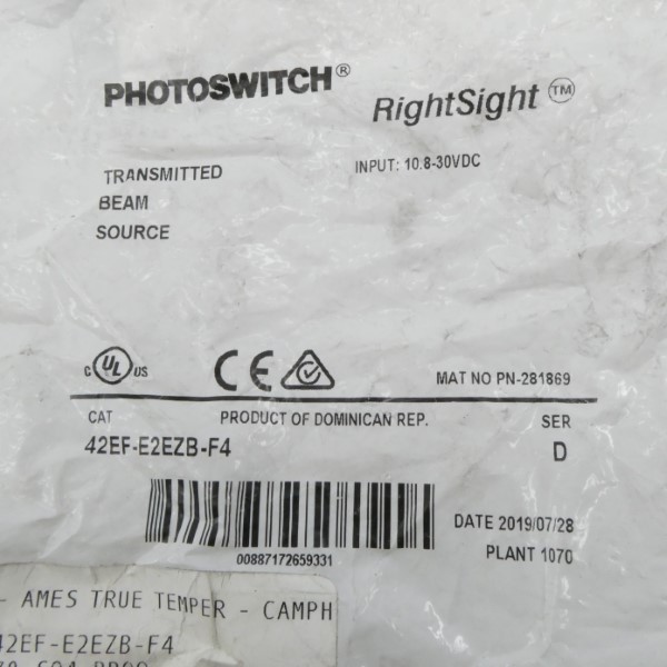 INDUSTRIAL SPARE PART 42EF-E2EZB-F4 SER. D 10.8-30VDC NSMP