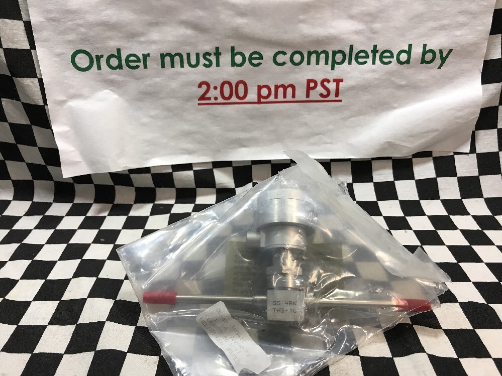 SWAGELOK Bellows Sealed Valve 1/4″ Tube, SS-4BK-TH3-1C, #130Z33 Box A
