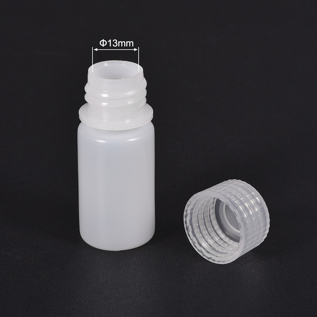 12Pcs Plastic Lab Chemical Reagent Bottle 15ml/0.5 oz Storage Bottles White