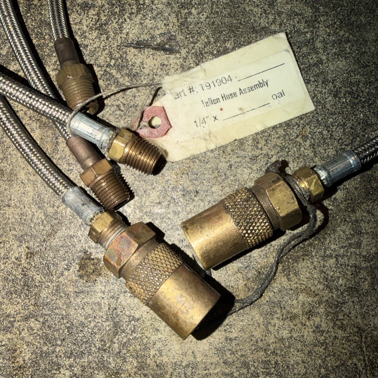 High Temp Stainless Steel/ Braided Teflon Water Or Oil Lines. 6 To 10 Ft.