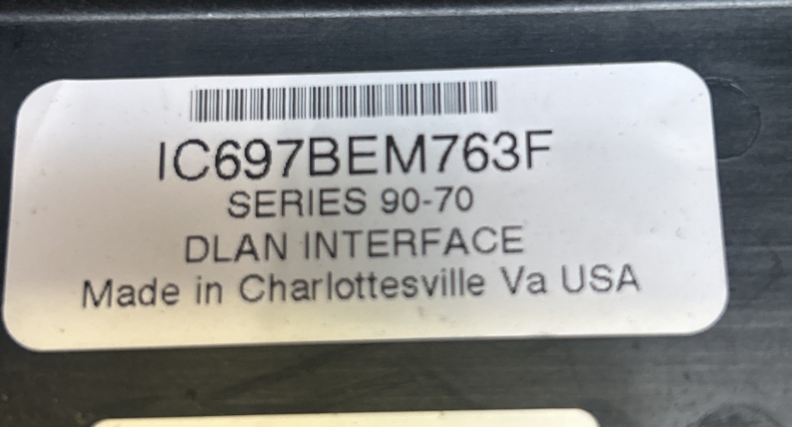 GE FANUC,IC697BEM763F,DLAN INTERFACE MODULE