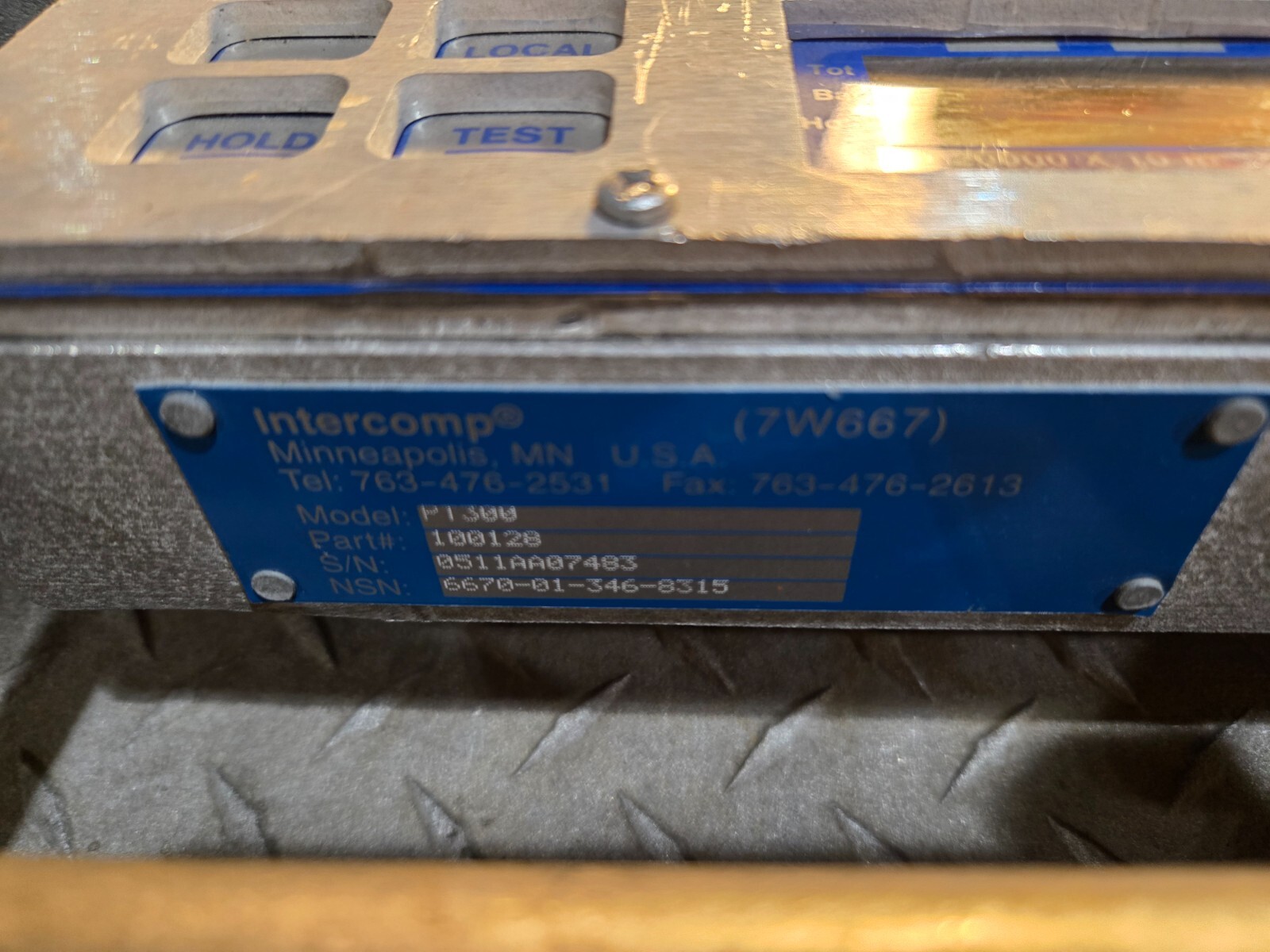 Intercomp PT300 wheel load scale 20,000 lb. portable complete Truck