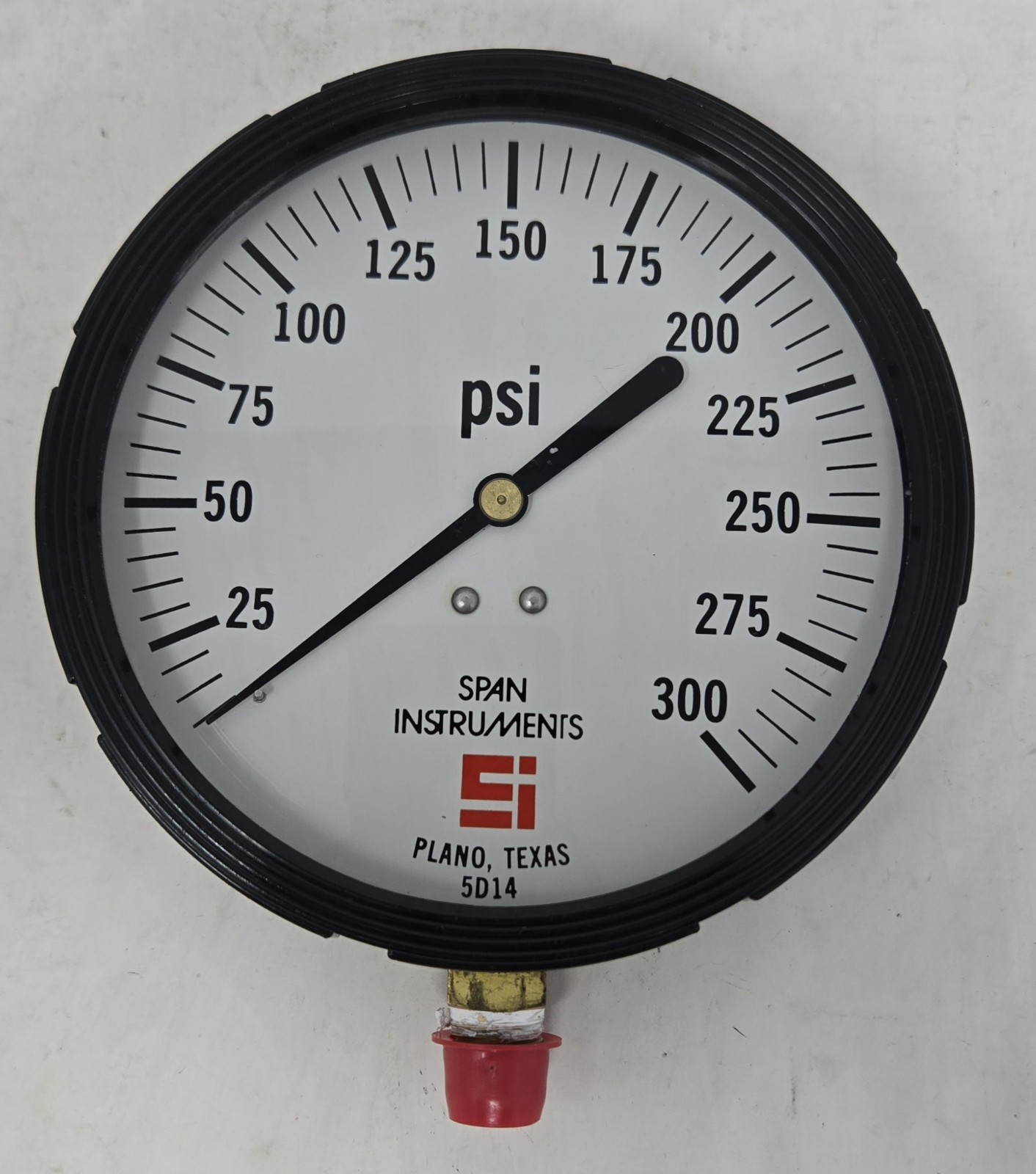 SPAN INSTRUMENTS LFS410 PRESSURE GAUGE 0-160PSI 21-0012-05 Liquid Filled