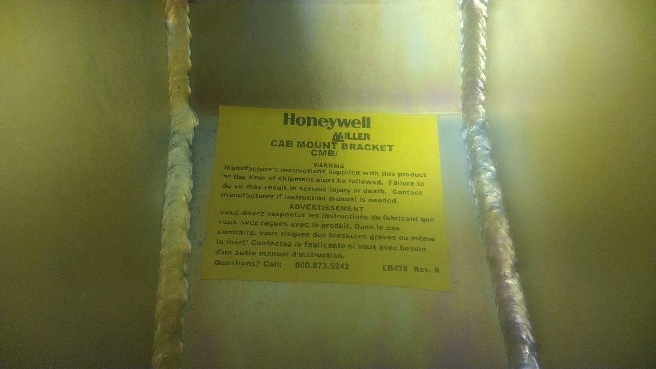 Honeywell Miller CMB/ 310 Lb Weight Capacity Cab Mount Bracket