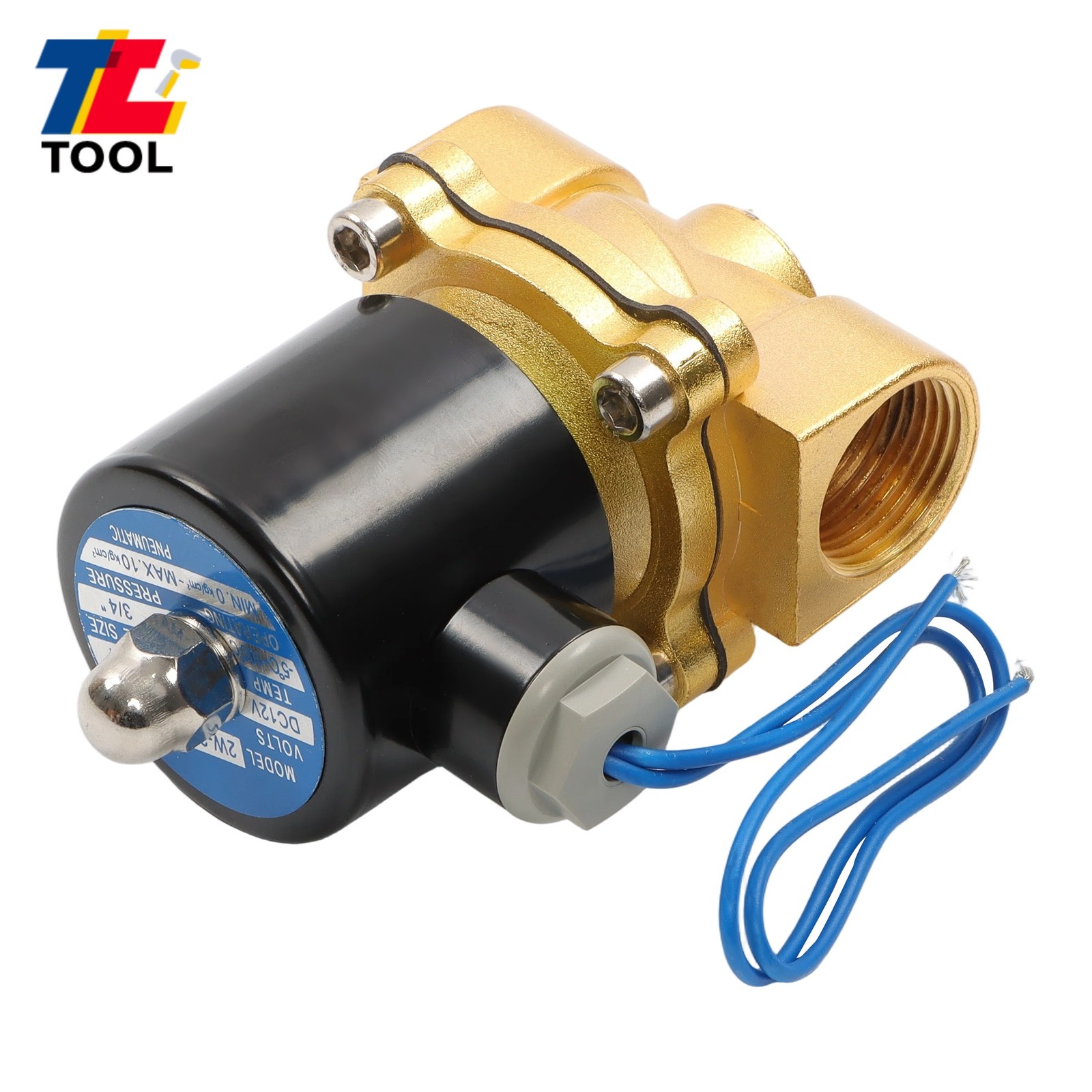 3/4″12V DC DN20 Solenoid Valve Air Water N/C Gas Oil Normally Closed