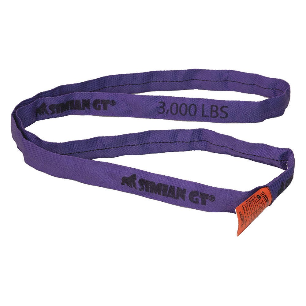 STREN-FLEX SIMIAN GT SFERSST1-10 Round Sling,Endless,10 ft L,6,000 lb Cap 48GA51