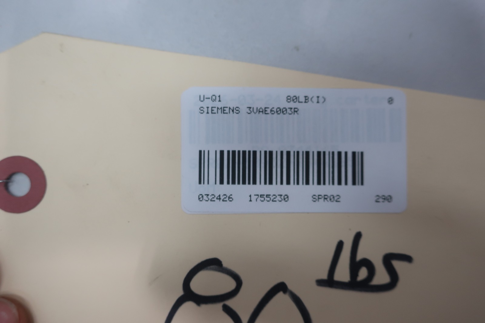 Siemens 3VAE6003R Low Voltage Power Circuit Breaker Enclosure 600v-ac 3p 600a