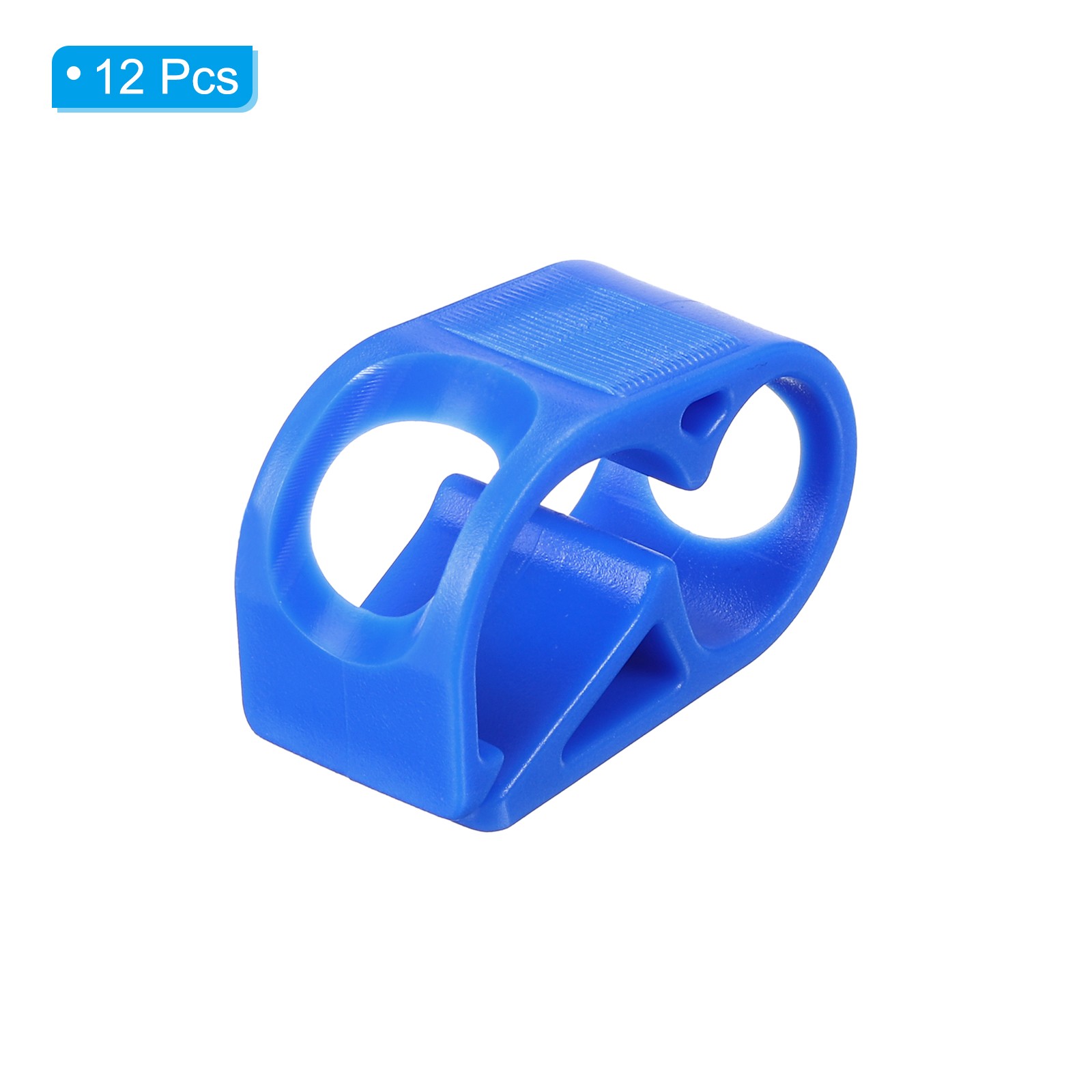 12Pcs Plastic Tube Clamps 3/16″ – 5/16″ Tube OD Flow Control Hose Clamp Blue