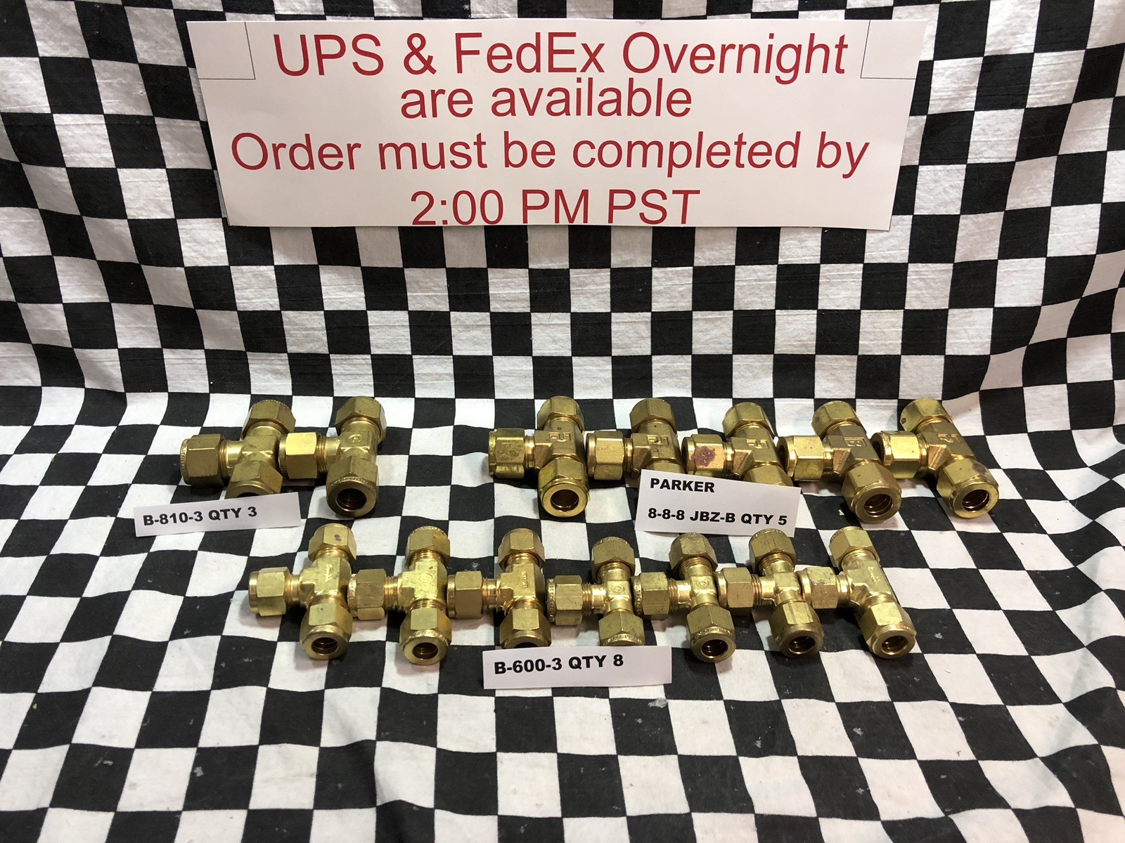15x Swagelok PARKER TEE 3/8 1/2, B-810-3, B-600-3, 8-8-8 JBZ-B SHIPSAMEDAY#106JK