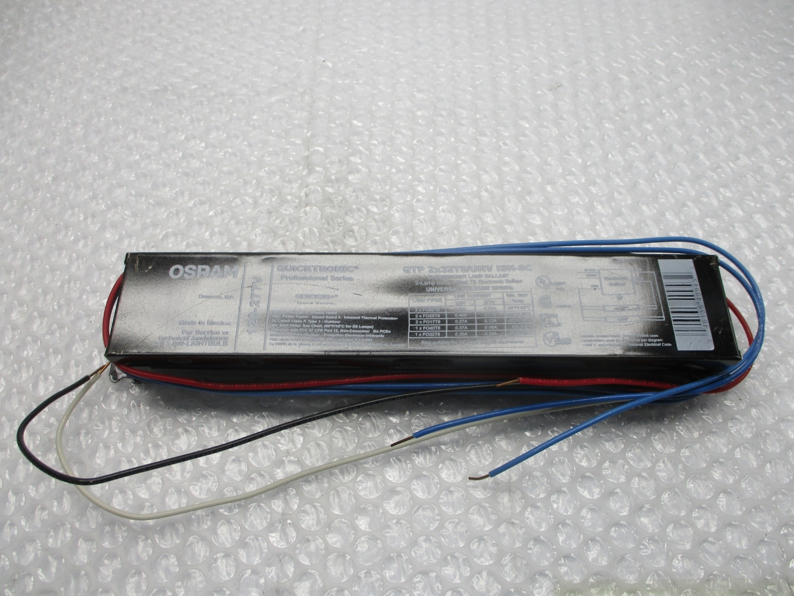 OSRAM QTP2X32T8/UNVISN-SC BALLAST NSNP