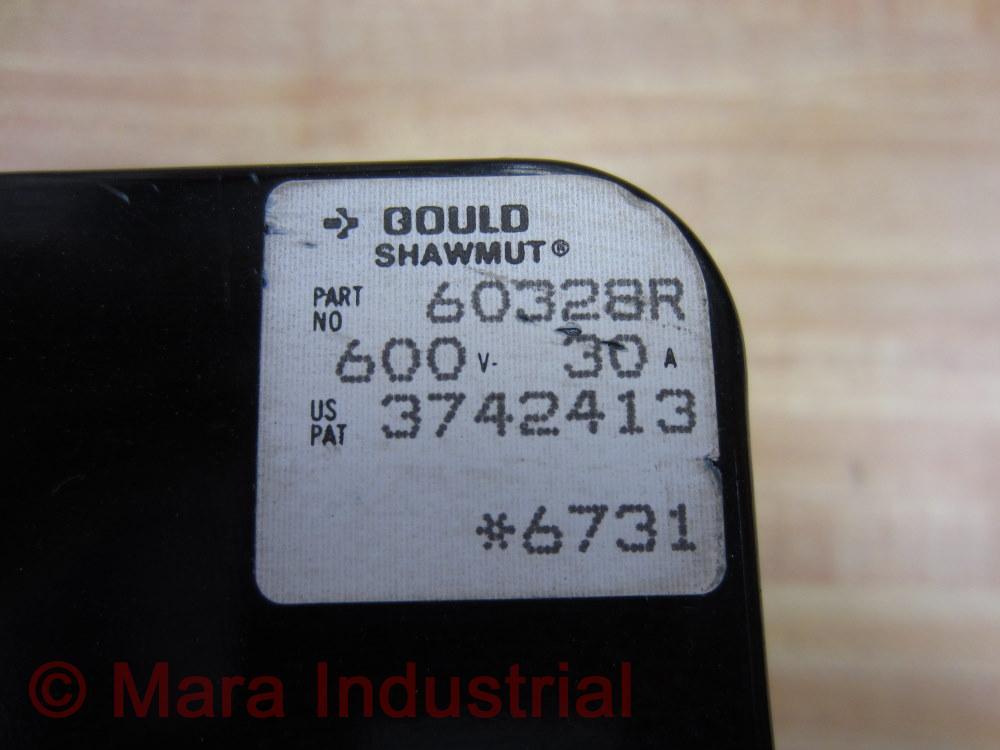 Gould Shawmut Ferraz 60328R Fuse Holder 600V 30A 3-Pole (Pack of 5)