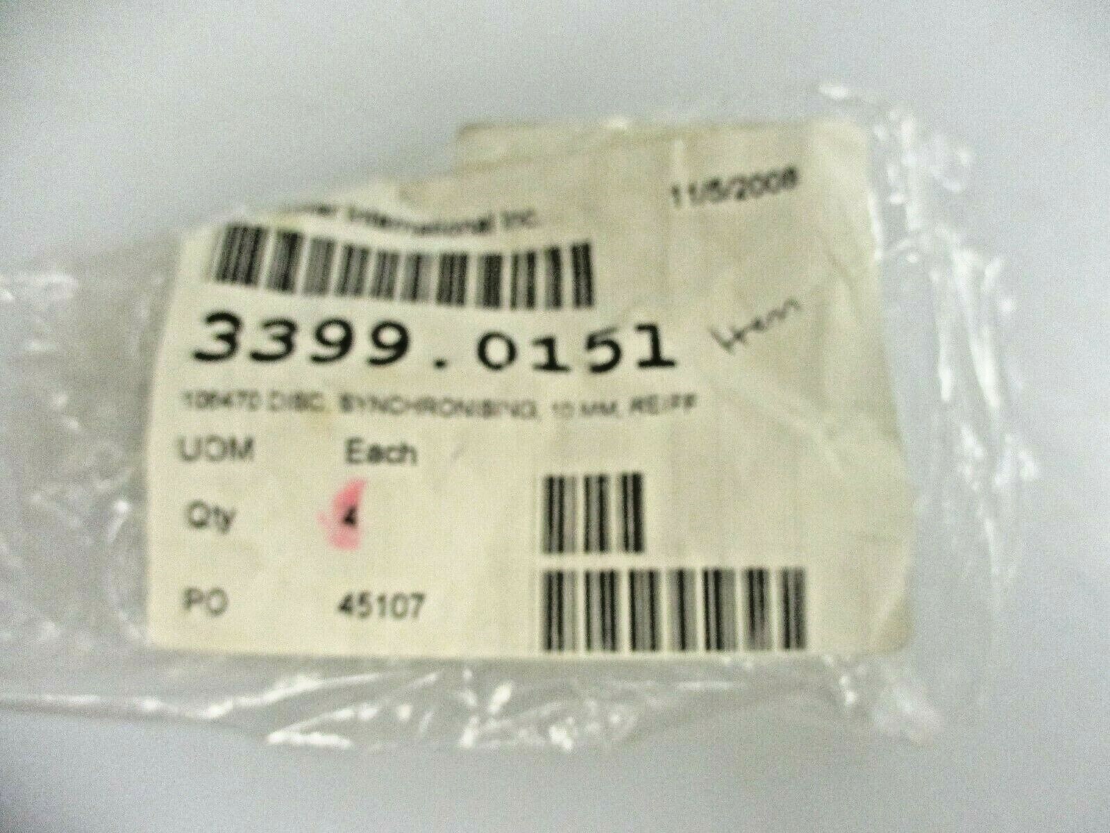 NEW BP SOLAR LOT OF 4 SYNCHRONISING 10MM DISCS 106470