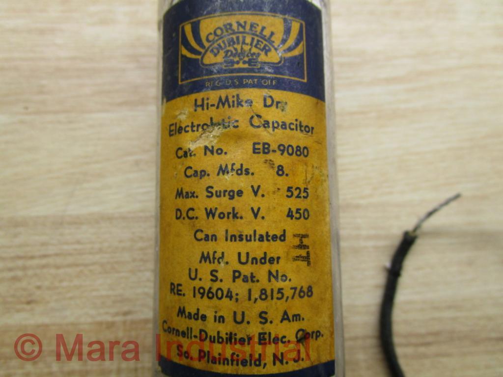 Cornell-Dubilier EB-9080 Electrolytic Capacitor