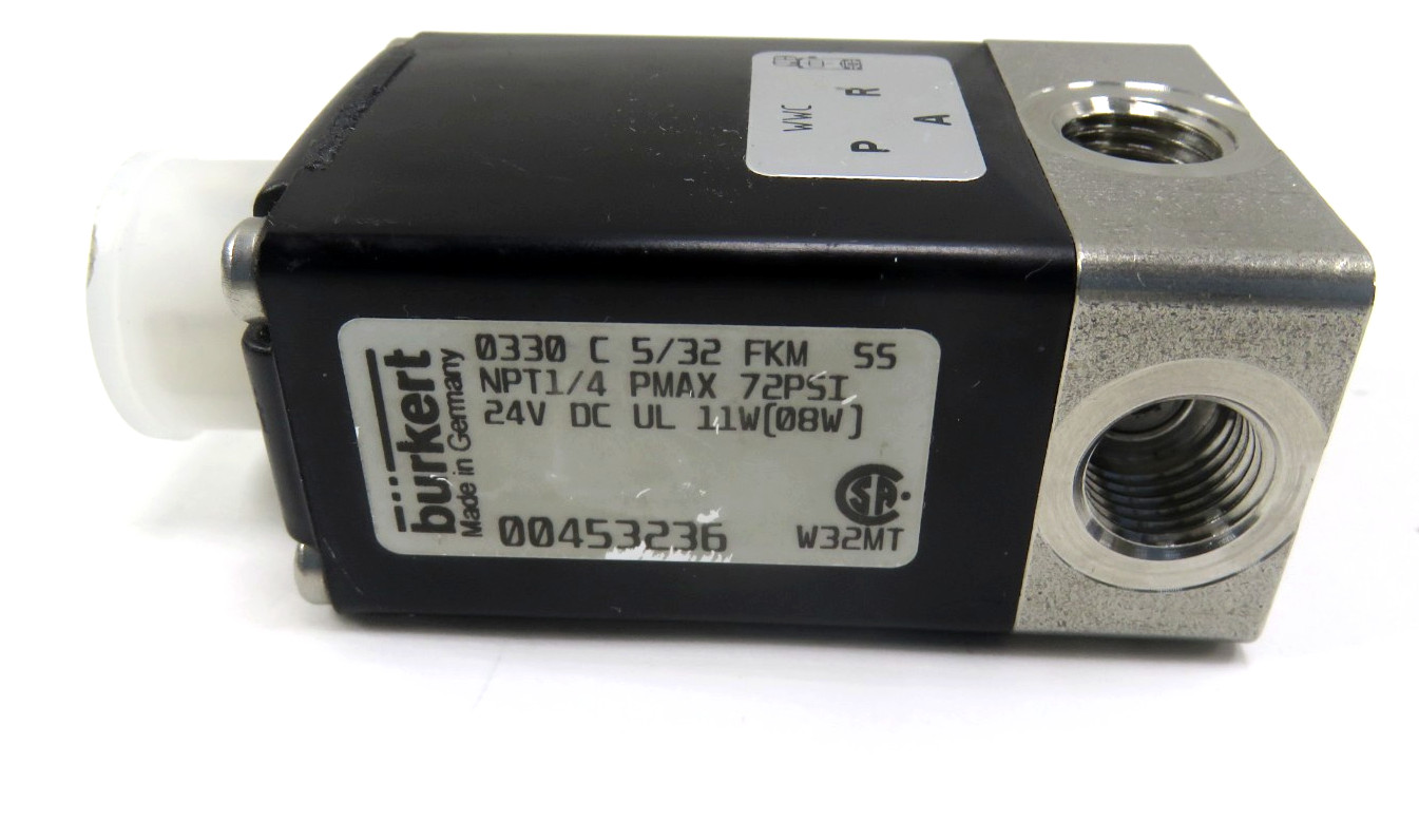 Burkert 00453236 0330 24V Solenoid Valve
