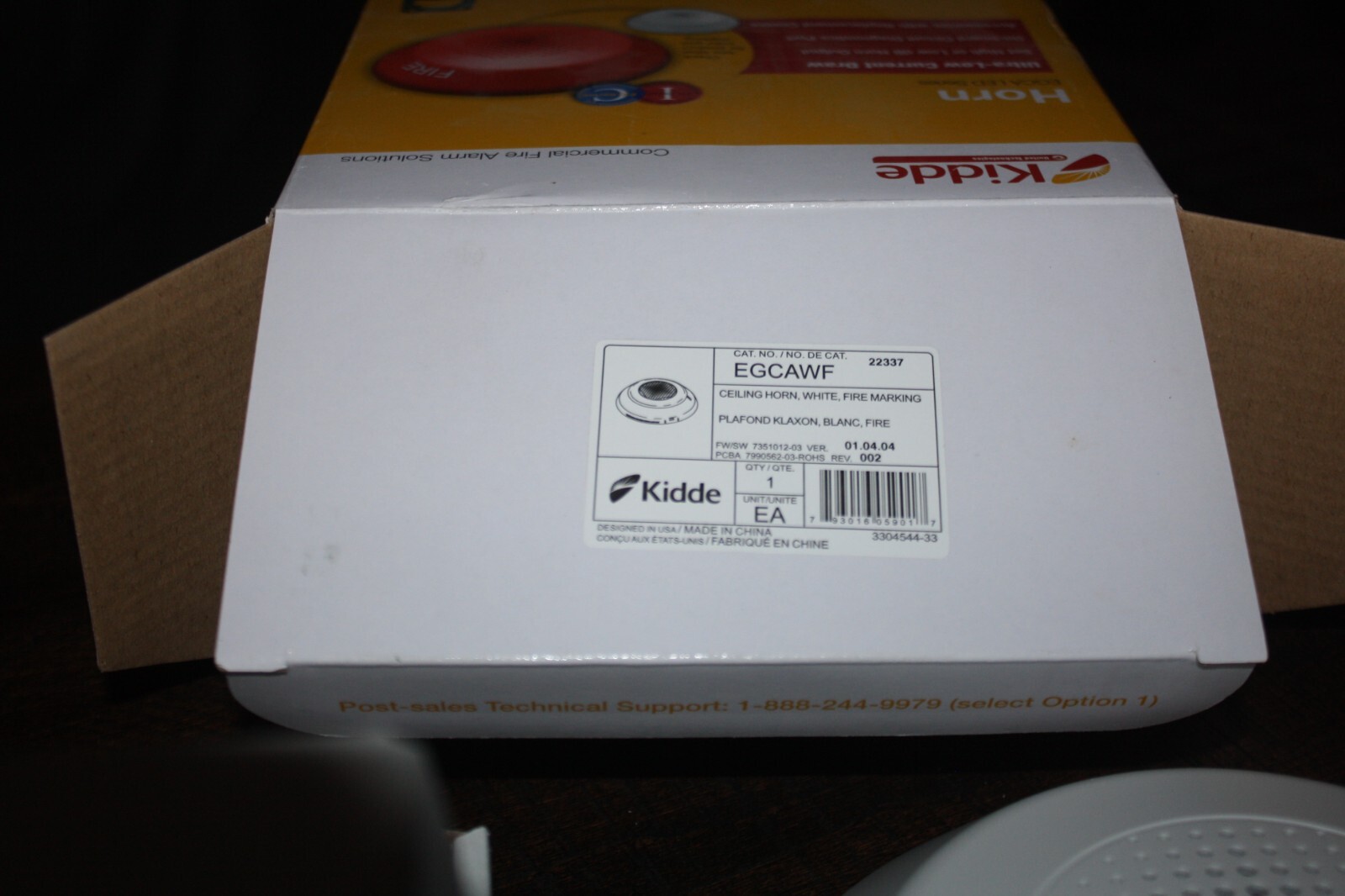 GCAWF EDWARDS CEILING HORN WHITE BRAND NEW IN BOX SHIPS FREE AND FAST