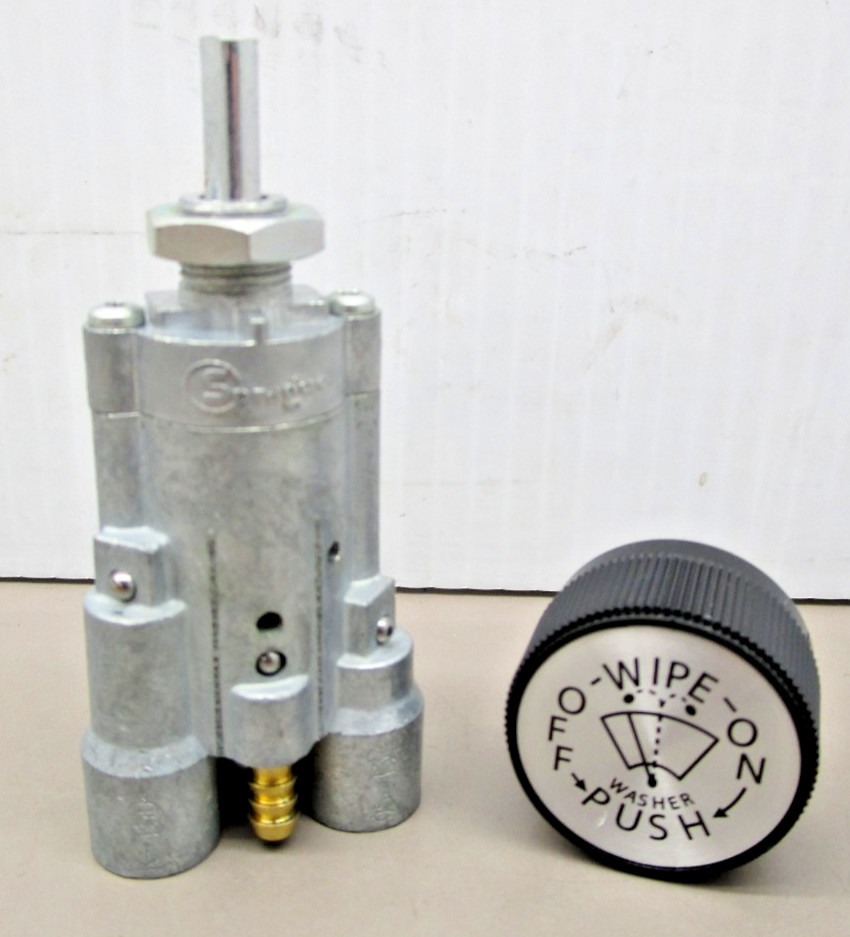 Sprague K-150-5 Pneumatic windshield Wiper Switch and Knob W/ Washer Function